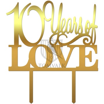 Topper tort "Years of love" A3