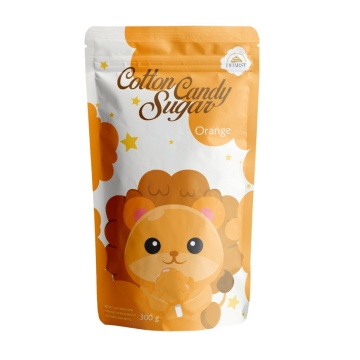Zahar pentru vata pe bat - Portocaliu - Aroma de Portocala - Dharst - 0,3 kg