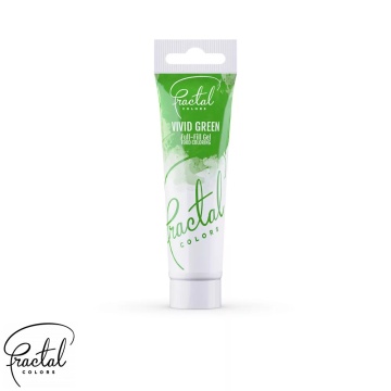 Colorant Alimentar Gel Verde (Vivid Green) – 30g – Fractal Colors
