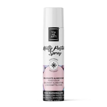 Colorant alimentar spray mat – Roz pastel – 250 ml – Via delle Arti
