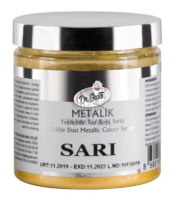Colorant Pudra Metalizat - Dr. Gusto - 50 g - GALBEN