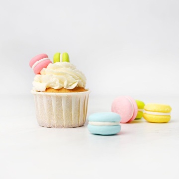 Decoratiuni comestibile din zahar - set "Colorful Macarons" sm
