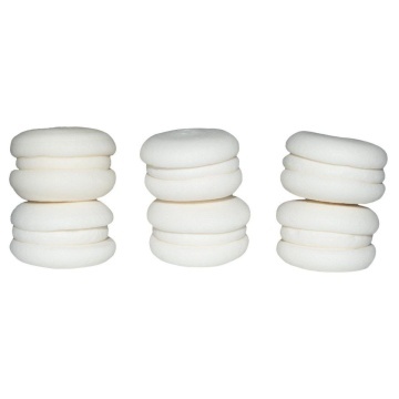 Decoratiuni comestibile din zahar - set "Macarons Alb"