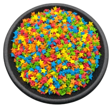 Drajeuri decorative Mix multicolor Stelute nr 3 - 1Kg