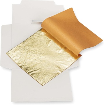 Foite imitatie Aur   - 16x16 cm - 100 buc.