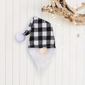 Mini caciulita Mos Craciun pentru sticle - Rosu