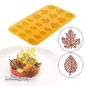 Mulaj din silicon pentru dantela - Frunze - T13229
