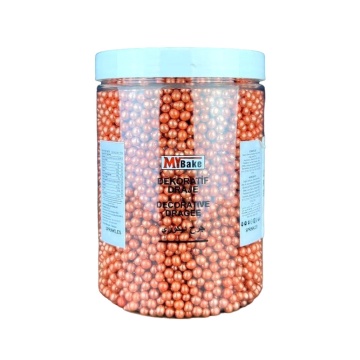 Perle 4 mm - Portocaliu metalic inchis - MyBake - 1 KG