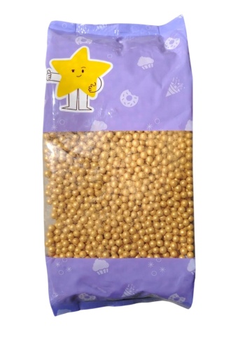 Perle din zahăr  5 mm - AURIU - Dobryk - 1 kg