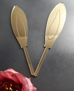 Set 2 urechiușe iepurași pentru tort Paște – decor vesel și tematic - Img 2