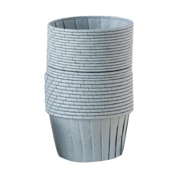 Set 24 forme de copt pentru briose termorezistente - Albastru pal – accesorii si ambalaje profesionale pentru cofetarie si patiserie