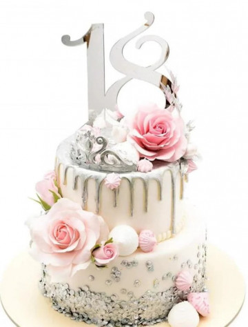Topper pentru tort cifra 