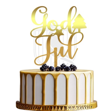Topper pentru tort "God Jul"