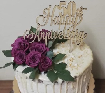 Topper tort "Happy Anniversary"