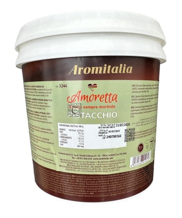 Amoretta - Crema de fistic - 4 kg - Aromitalia
