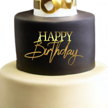 Cake Topper "Happy Birthday"