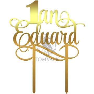Cake topper personalizat Nume VI
