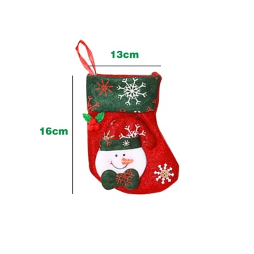 Ciorapel Craciun pentru tacamuri, cadouri sau decor - Ren