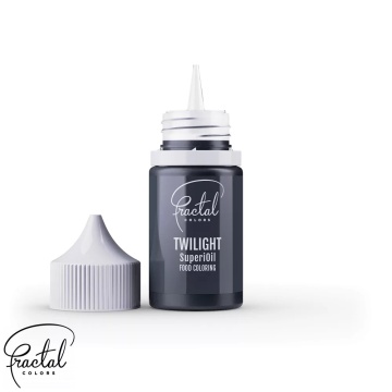 Colorant alimentar lichid liposolubil - Negru (Twilight) - 30 gr. - Fractal Colors
