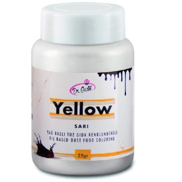 Colorant alimentar liposolubil - pudra - GALBEN - Dr. Gusto 25 gr