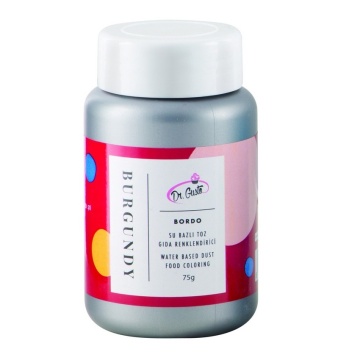 Colorant pudra hidrosolubil - Dr. Gusto - 75 g - ROSU BORDO
