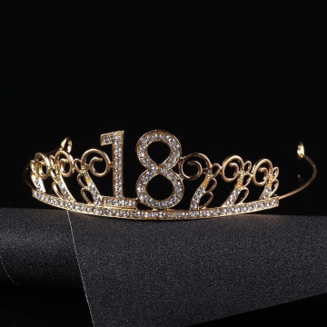 Coronita aurie din metal 