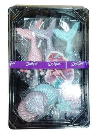 Decoratiuni comestibile din zahar - Set „Comorile mării” – 14 piese