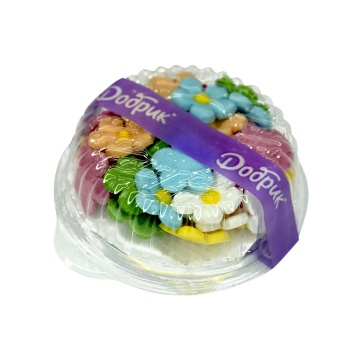 Decoratiuni comestibile din zahar - set  35 "Flori de in"