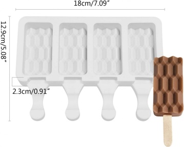 Forma de silicon pentru inghetata Bricks cu 4 cavitati