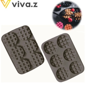 Forma de silicon pentru Waffe (goffre) - 6 cavitati - W01009