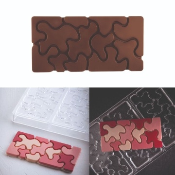 Forma din policarbonat pentru tablete de ciocolata - Waves - T05270