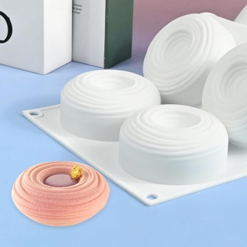 Formă din Silicon 3D pentru Prăjituri și Mousse - „Zen Nest” - 6 cavitati - T15016
