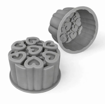 Formă din silicon pentru Bento Cake – Inimi – Ø11 cm - T14113