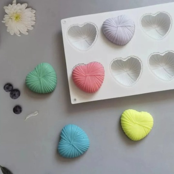Forma Silicon Wrapped Hearts, 6 cavitati