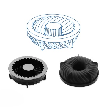Forma tort 3d din silicon - Cyclone - kit top + baza