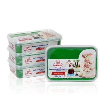 Pasta de zahar pentru decorare și acoperire – VERDE – Ovalette – 1 kg