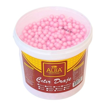 Perle din Orez Expandat 10 mm - ROZ - 2,5 kg, Alba Chocolate