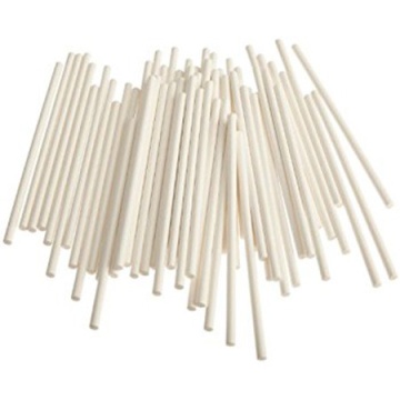 Set 100 betisoare acadele, lollipops, reutilizabile, termo-rezistente, Albe