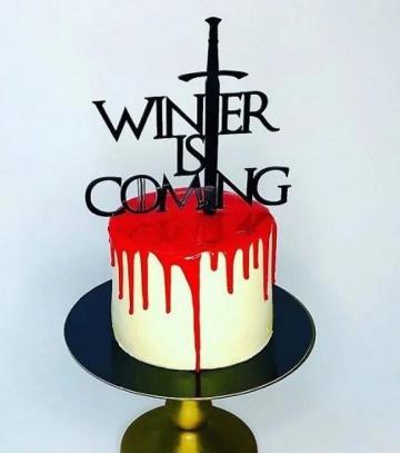 Topper pentru tort "Winter is Coming"