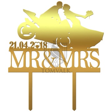 Topper tort nunta "Mr&Mrs" DMt