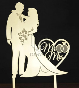Topper tort nunta Mr&Mrs Mf