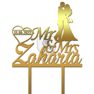 Topper tort nunta "Mr&Mrs" nds
