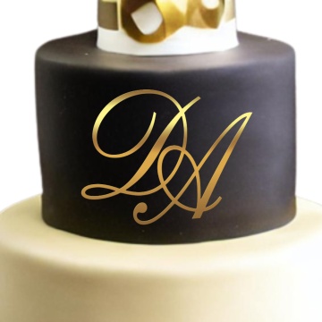 Topper tort nunta personalizat, fara picioruse - INw