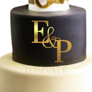 Topper tort nunta personalizat, fara picioruse - EP