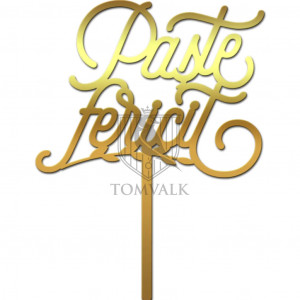 Topper tort "Paste Fericit" 3