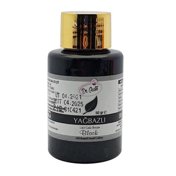 Colorant alimentar lichid liposolubil - Dr. Gusto - NEGRU - 50 gr