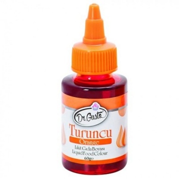 Colorant alimentar lichid pe baza de apa - Dr. Gusto - PORTOCALIU - 60 gr