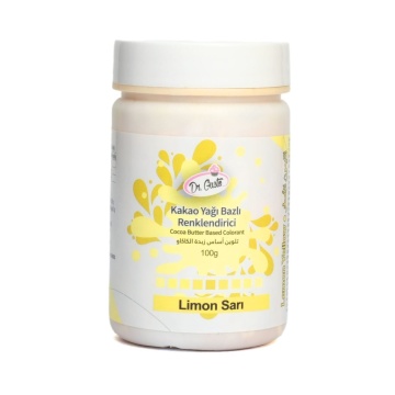 Colorant alimentar pentru ciocolata pe baza de unt de cacao - GALBEN LEMON - Dr. Gusto 100gr