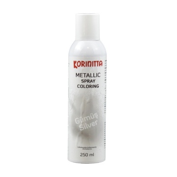 Colorant Spray Argintiu Metalic - 250 ml - Korinitta