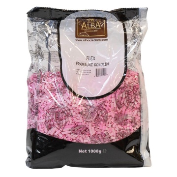 Flex Ciocolata Roz (aroma Zmeura) compound - 1 kg - Alba Chocolate
